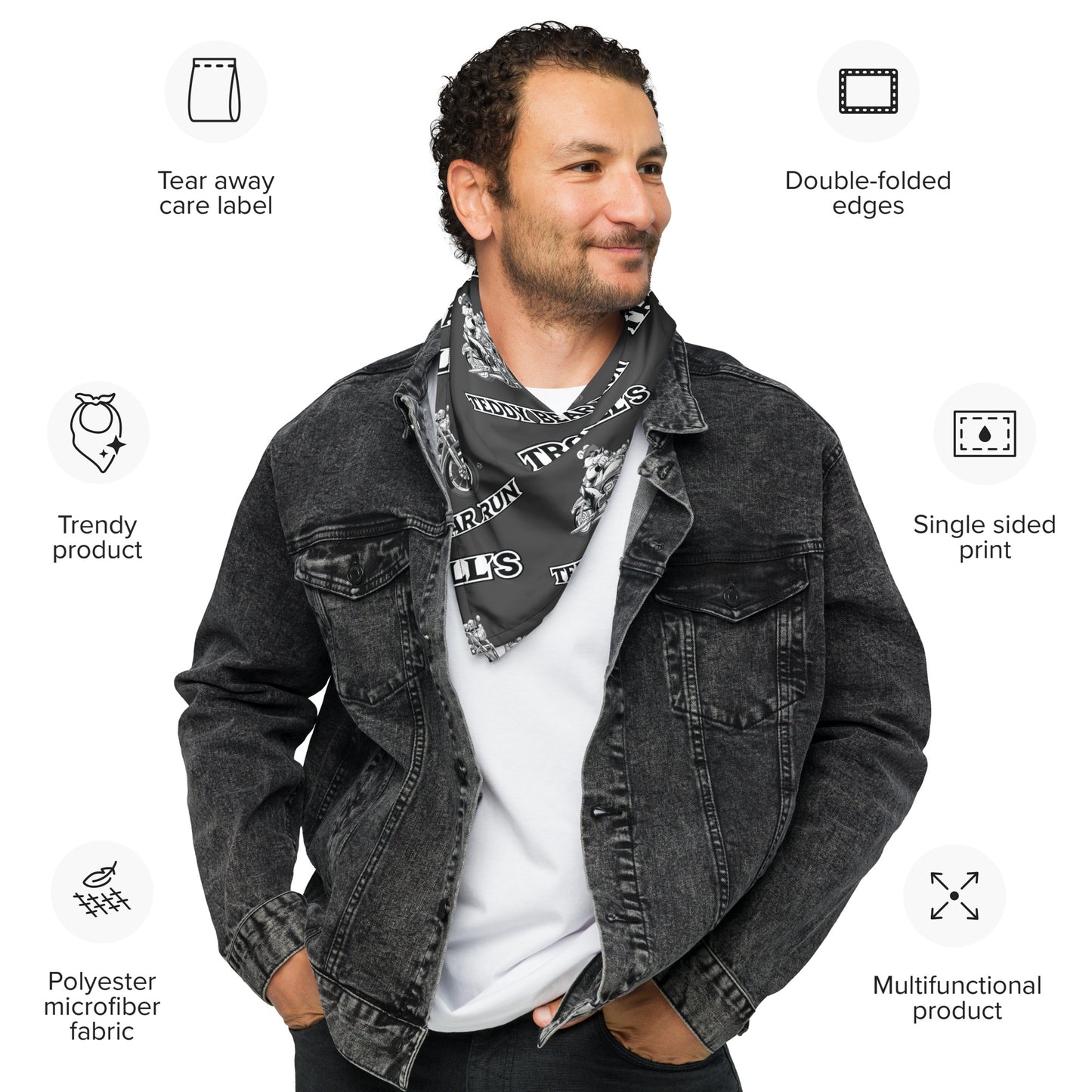Troll's Teddy Bear Run All-over print bandana