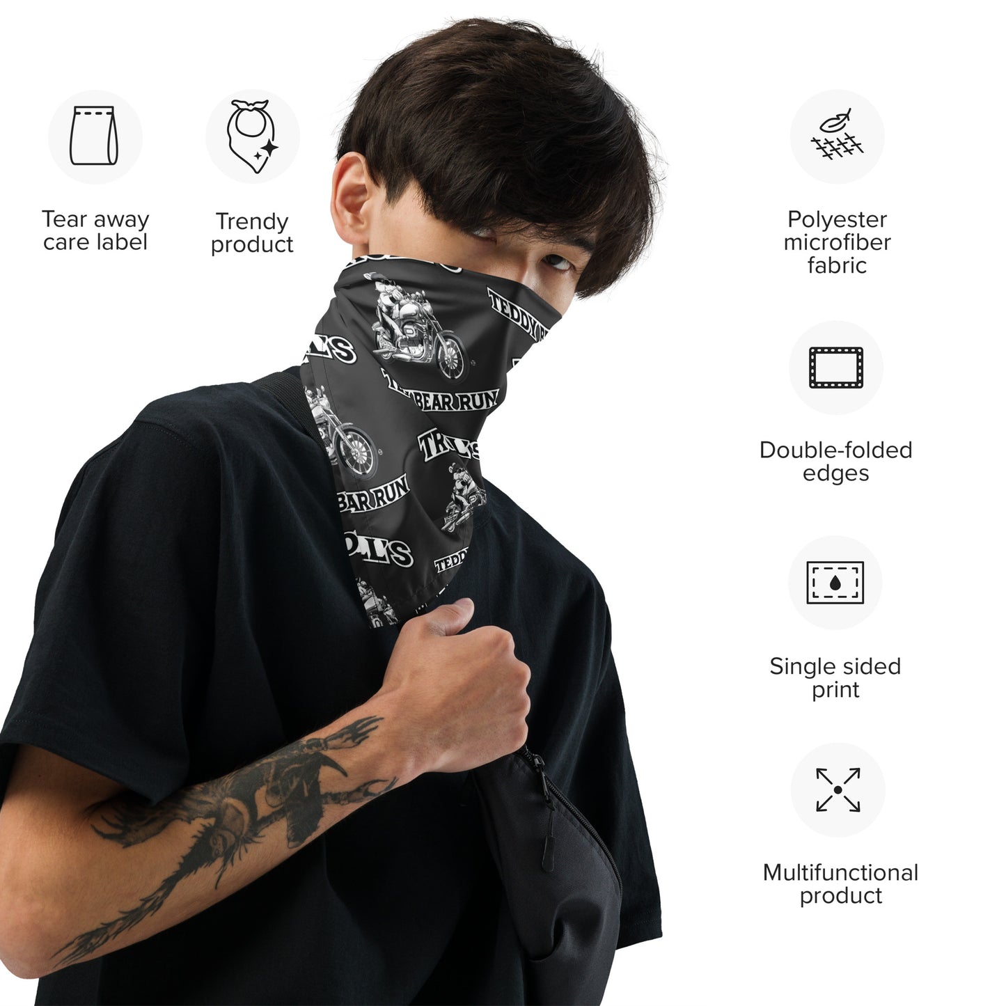 Troll's Teddy Bear Run All-over print bandana