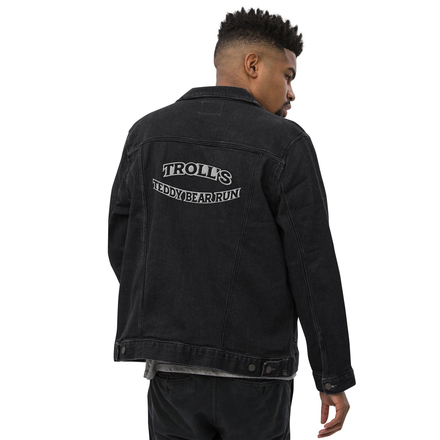 Troll's Teddy Bear Run OG Unisex denim jacket
