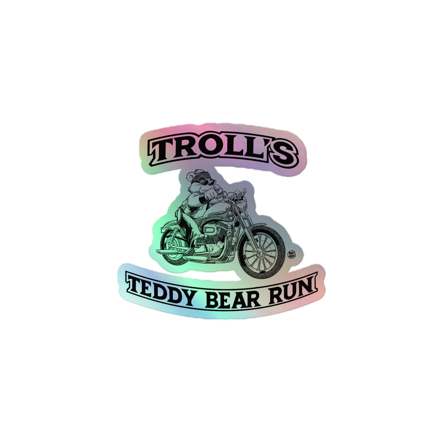 Troll's Teddy Bear Run OG Holographic stickers